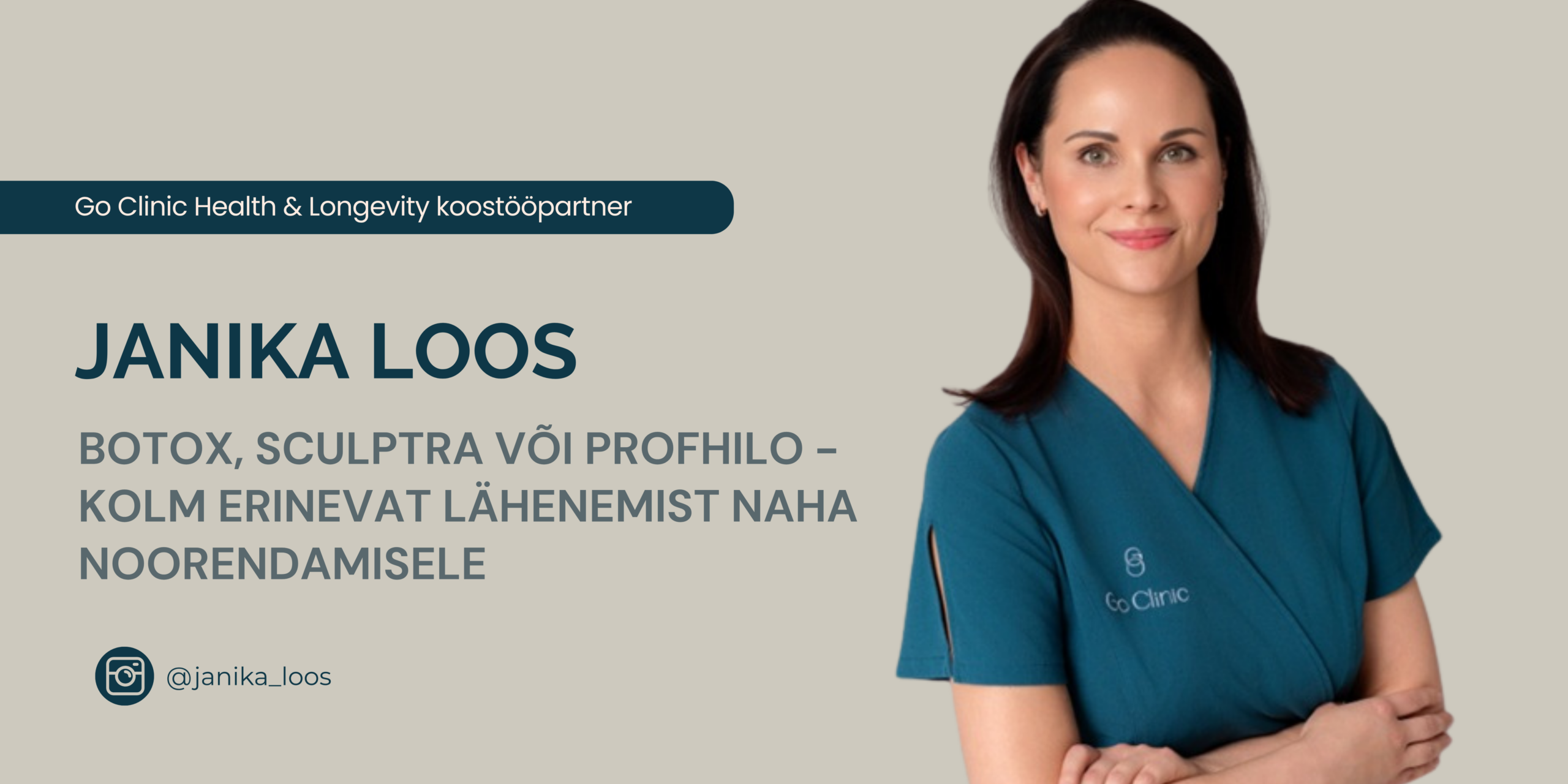 JANIKA LOOS - BOTOX, SCULPTRA VÕI PROFHILO - KOLM ERINEVAT LÄHENEMIST NAHA NOORENDAMISELE